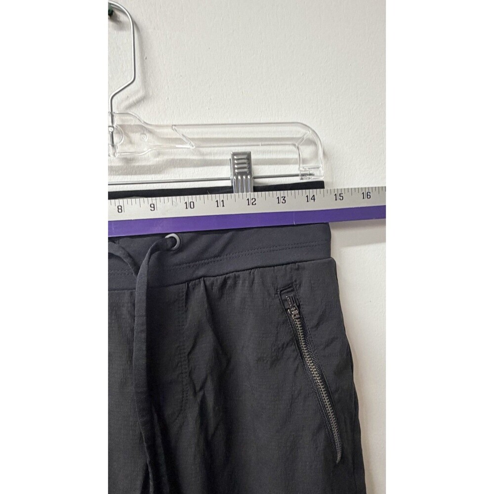 Athleta Trekkie Mid Rise Legacy Jogger Women’s Size 4 Black Pull On Zip Pocket P - Picture 6 of 9